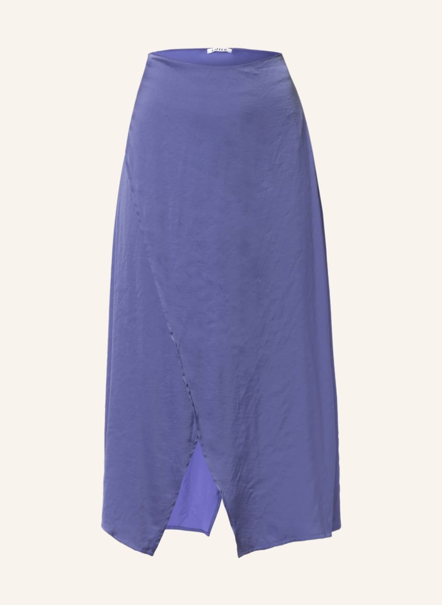 EDITED Satin skirt YELLENA in wrap look, Color: BLUE (Image 1)