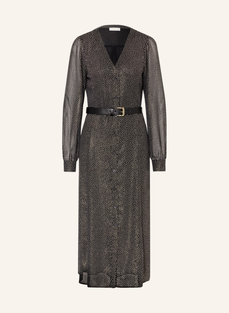 MICHAEL KORS Čierne čipkované šaty s telovou podšívkou od Michaela Korsa   Couturesk
