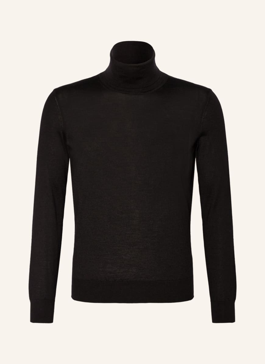 ZEGNA Cashmere-Pullover mit Seide , Farbe: SCHWARZ (Bild 1)
