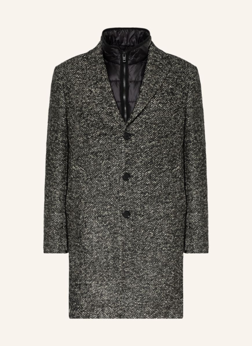 Fay 2-in-1 wool coat, Color: BLACK/ GRAY (Image 1)