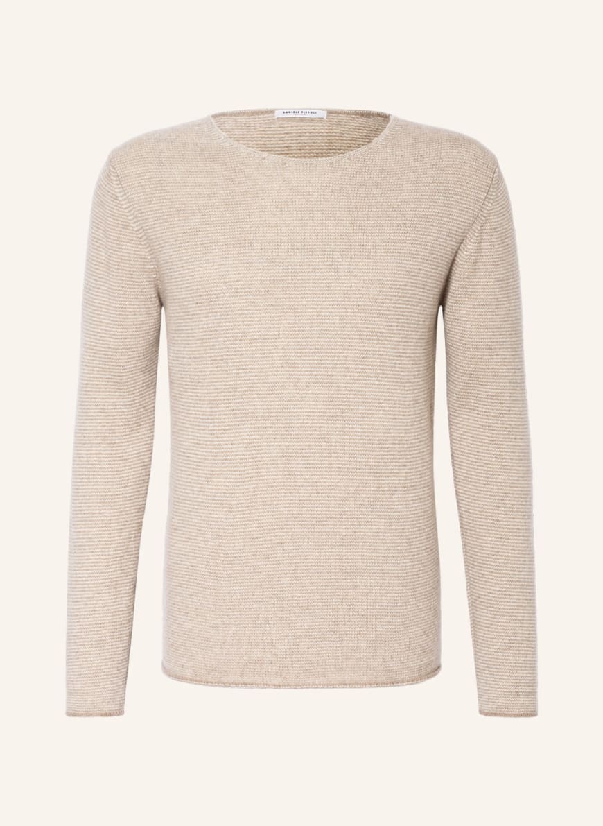 DANIELE FIESOLI Cashmere sweater, Color: CREAM/ ECRU (Image 1)