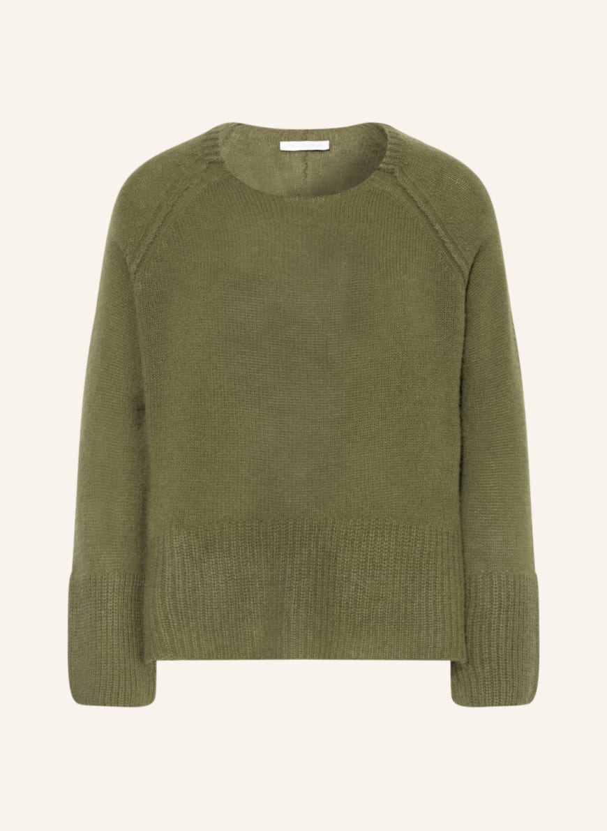 CosyLovePure Cashmere sweater, Color: GREEN (Image 1)