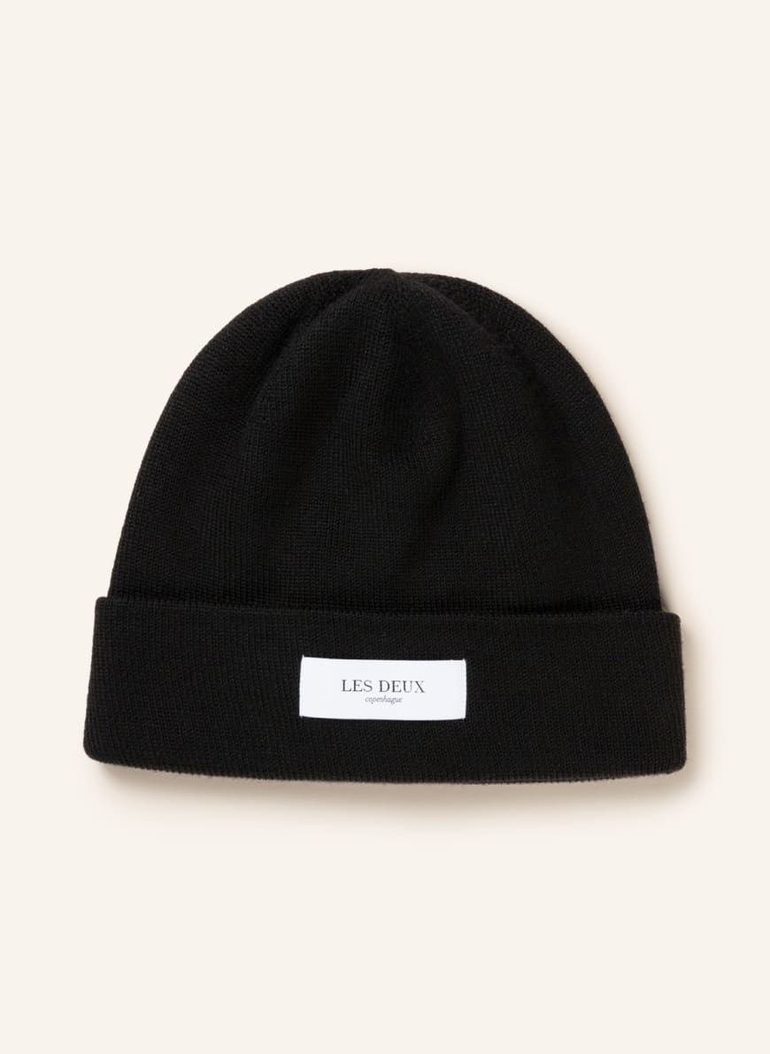 LES DEUX Hat made of merino wool, Color: BLACK (Image 1)