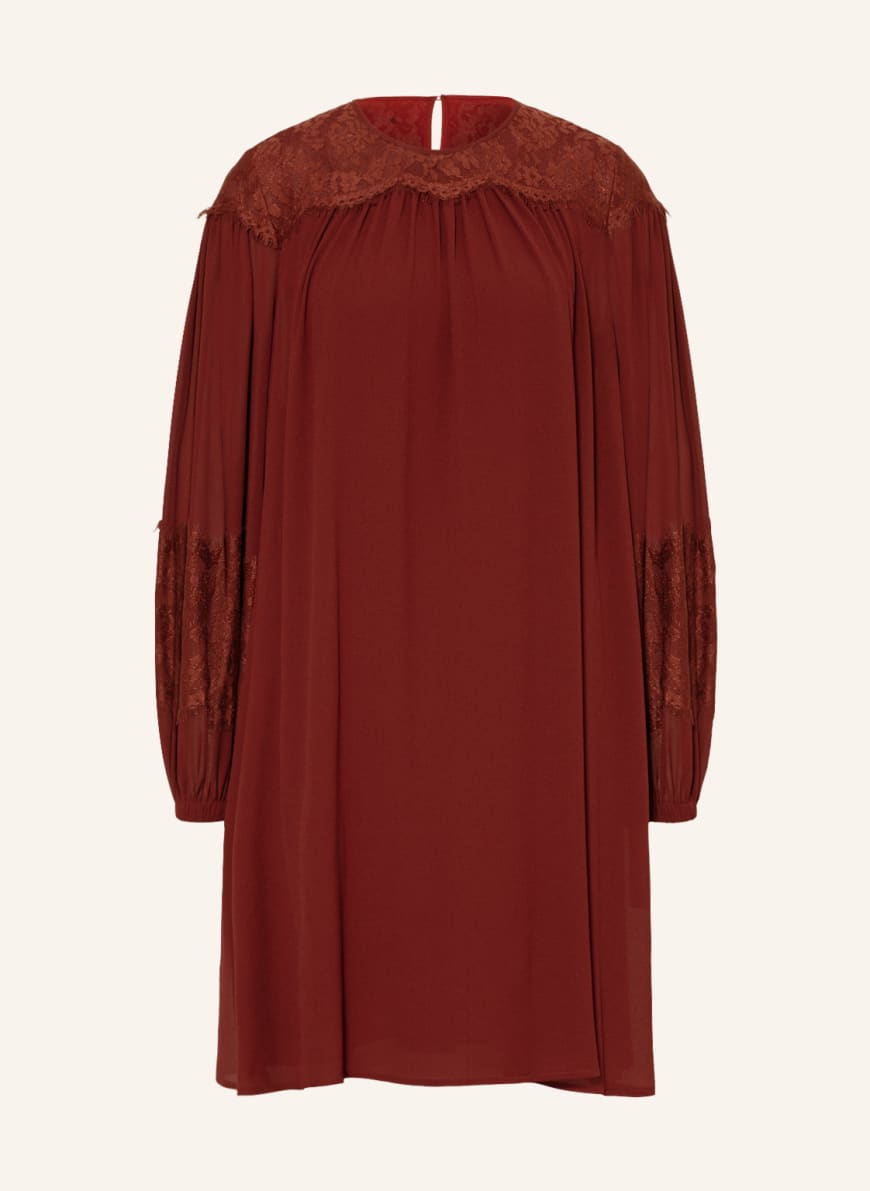 SEE BY CHLOÉ Kleid mit Spitze , Farbe: DUNKELROT(Bild 1)