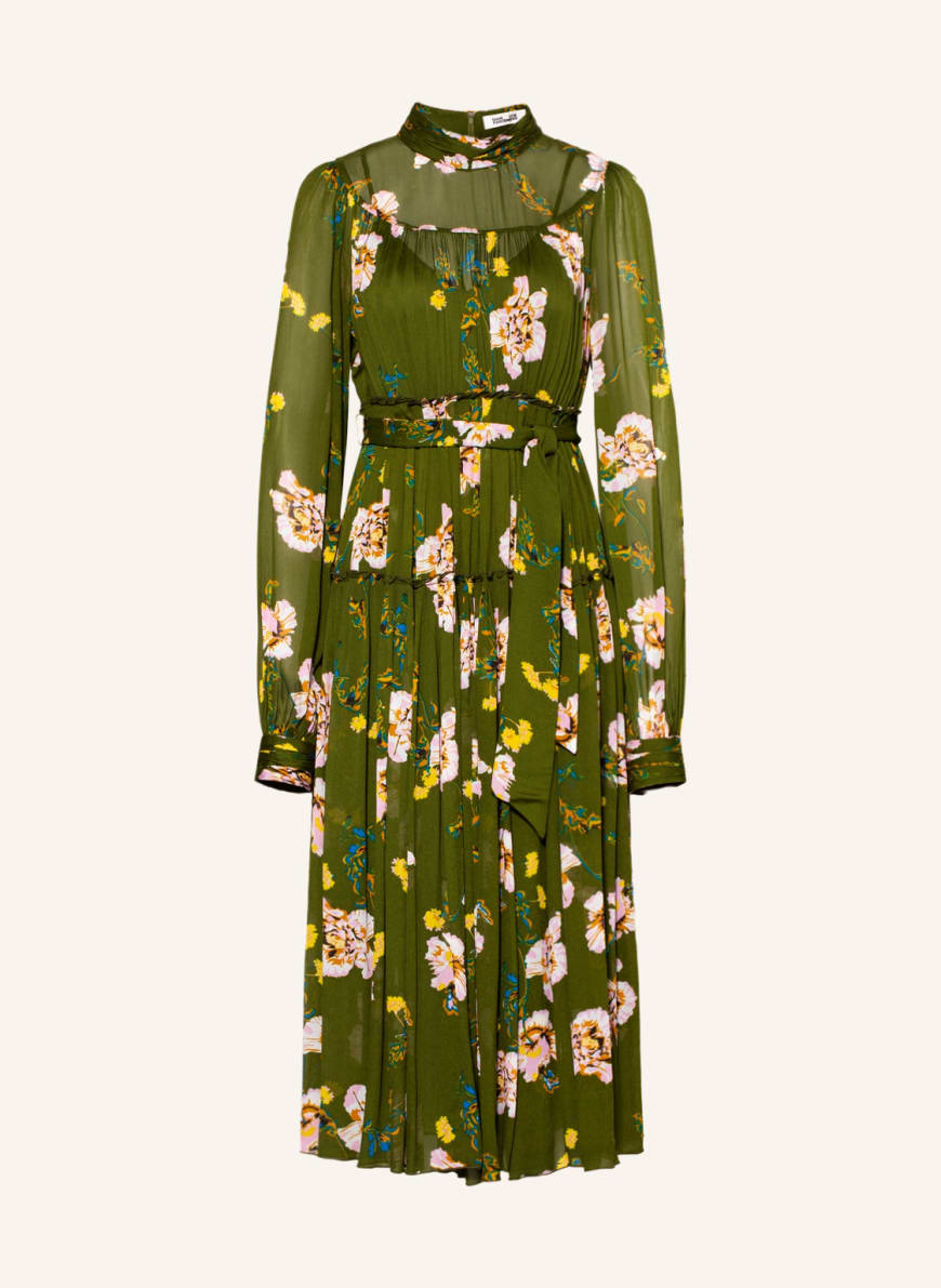 DIANE VON FURSTENBERG Kleid KENT, Farbe: OLIV/ ROSA/ BLAU (Bild 1)