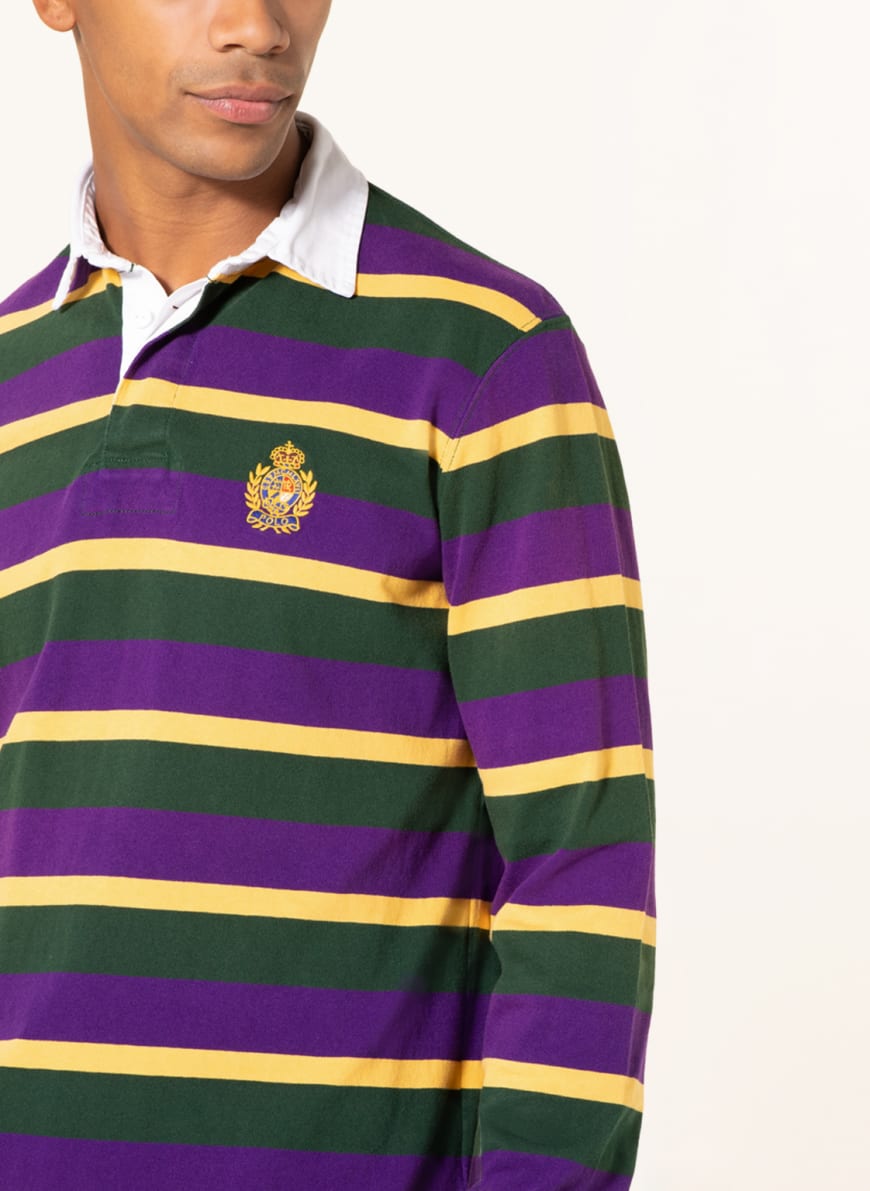 POLO RALPH LAUREN Rugby shirt in dark green/ dark purple/ dark yellow |  Breuninger