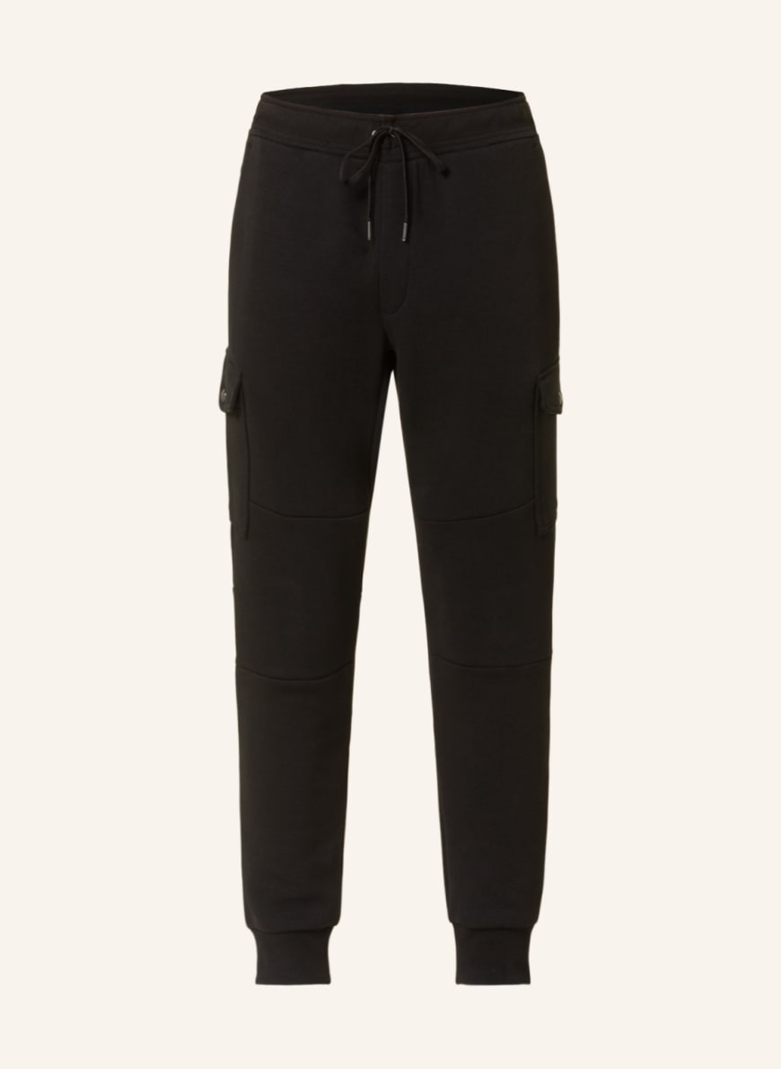 POLO RALPH LAUREN Trousers in jogger style, Color: BLACK(Image 1)