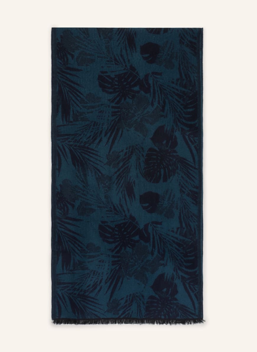 DOPPIAA Scarf, Color: TEAL/ BLUE (Image 1)