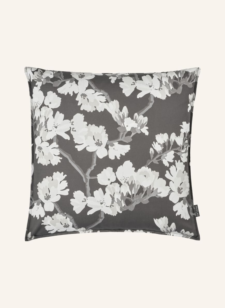 PROFLAX Decorative cushion cover HANAKO, Color: DARK GRAY/ WHITE (Image 1)