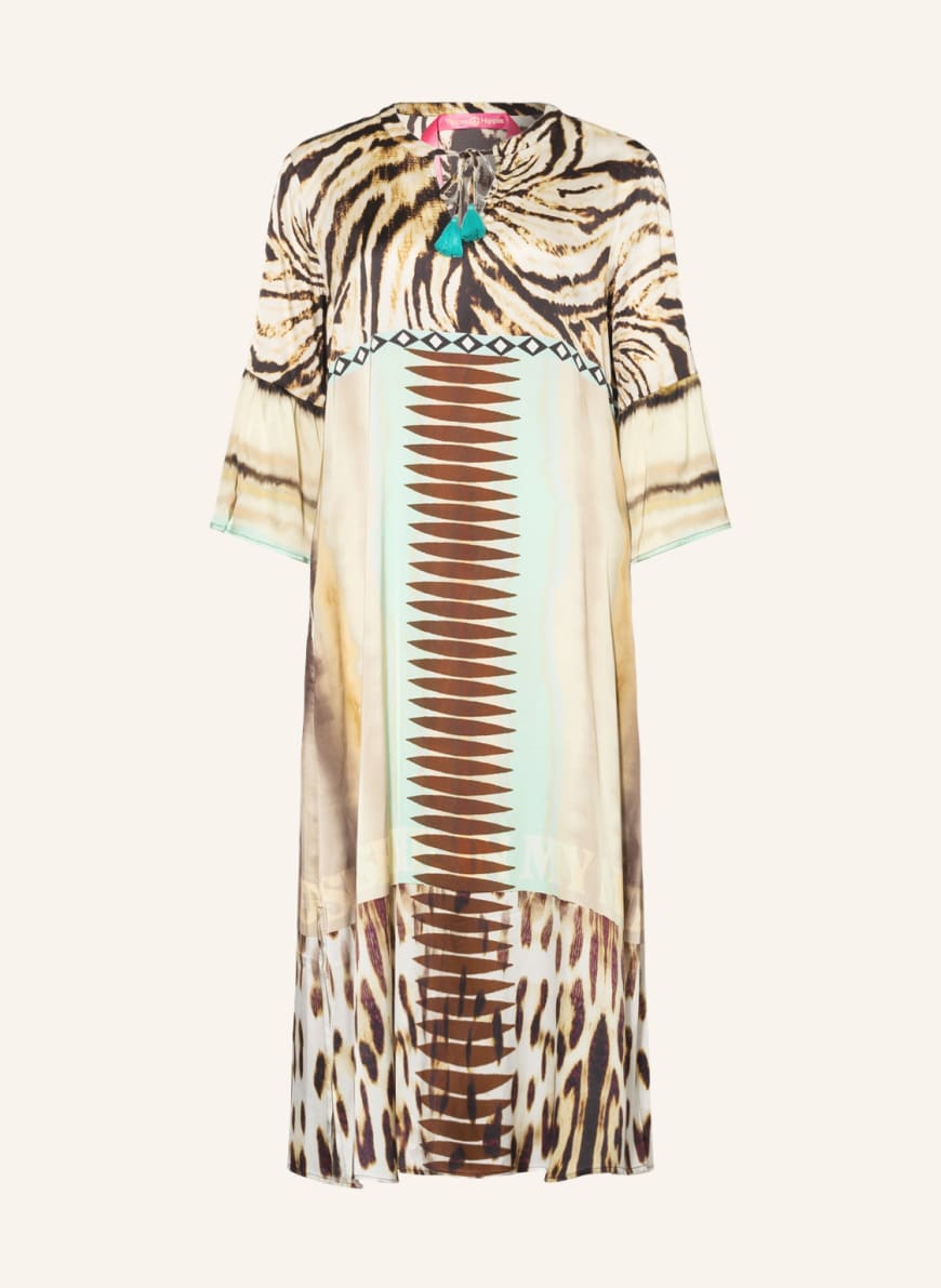 yippie hippie Kleid mit 3/4-Arm, Farbe: HELLBRAUN/ ROSÉ/ MINT(Bild 1)