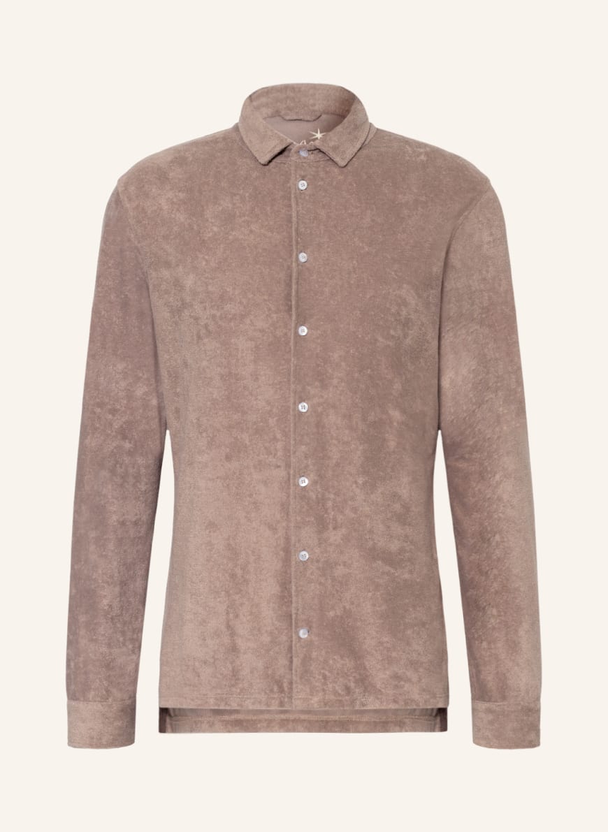 Juvia Terry shirt slim fit , Color: TAUPE(Image 1)
