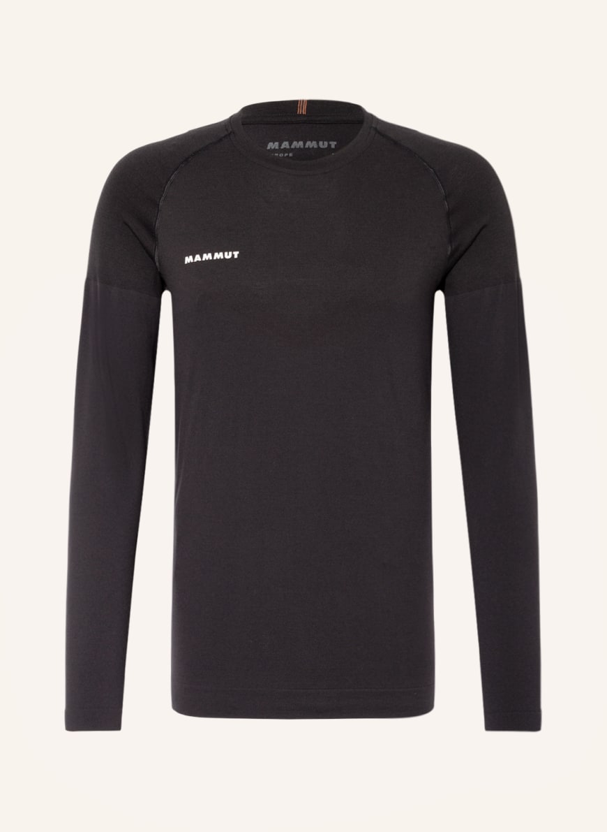 MAMMUT Long sleeve shirt TRIFT with merino wool, Color: BLACK(Image 1)