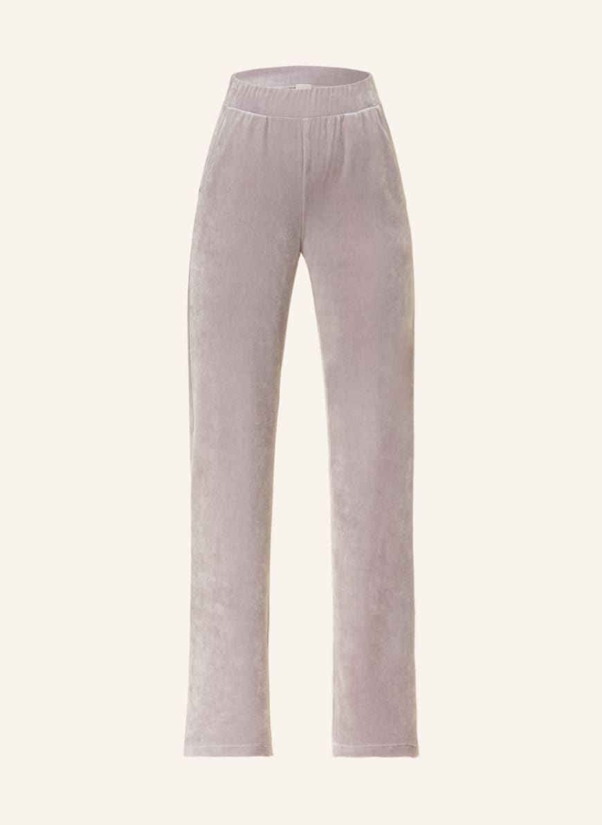 HANRO Lounge pants FAVOURITES in velour, Color: LIGHT PURPLE (Image 1)