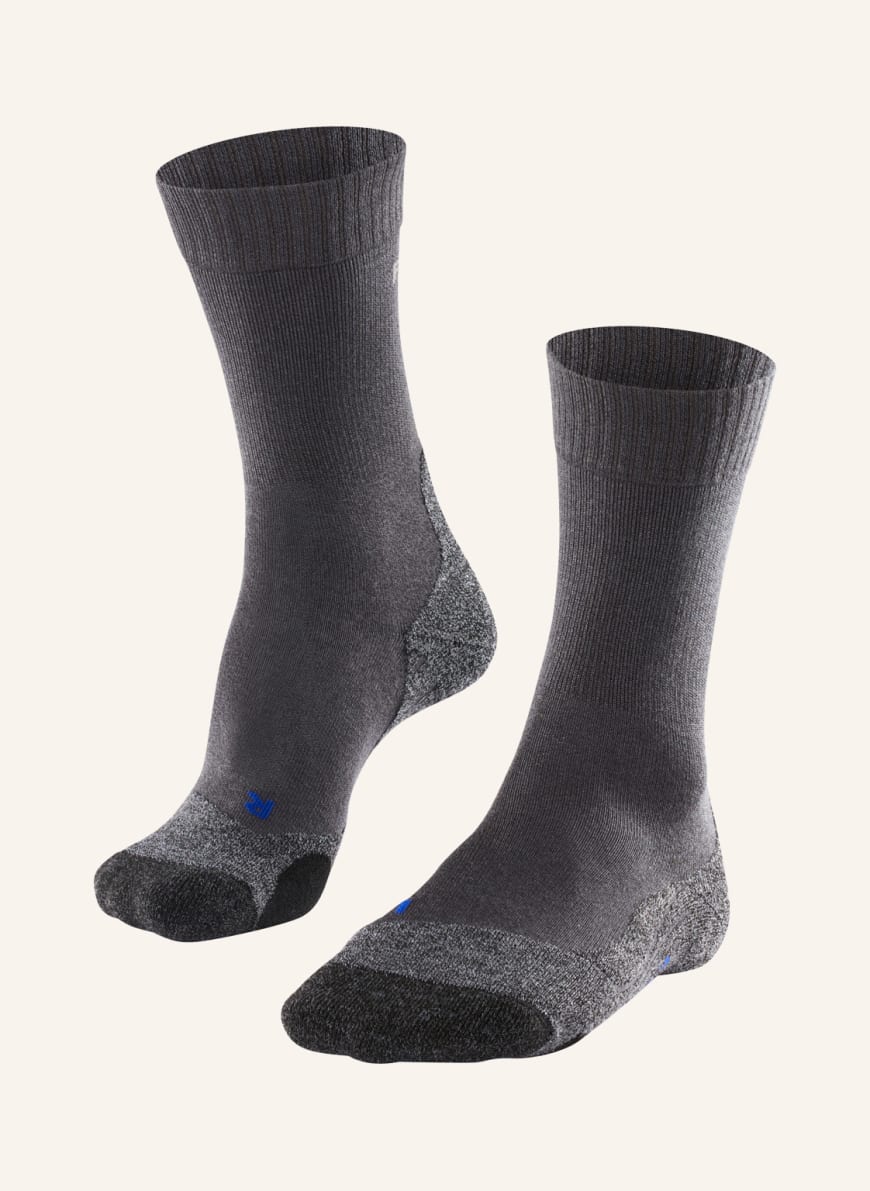 FALKE Trekking socks TK2 COOL, Color: 3180 ASPHALT MEL. (Image 1)