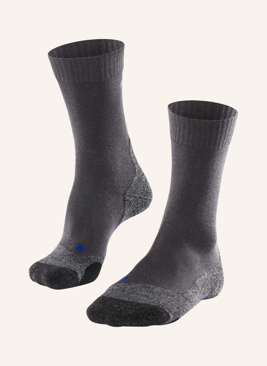 FALKE Trekking socks TK2 COOL, Color: 3180 ASPHALT MÉLANGE	 (Image 1)