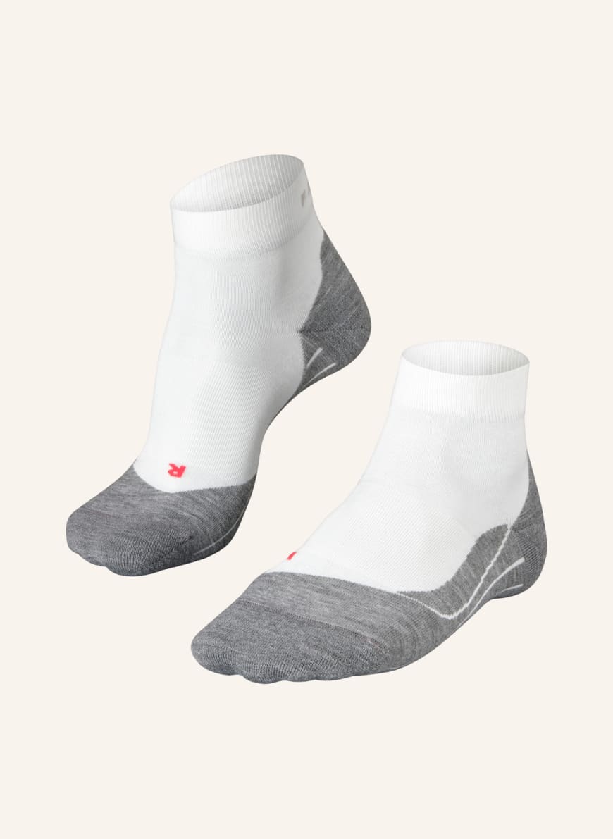 FALKE Running socks RU4 SHORT, Color: WHITE/ GRAY (Image 1)