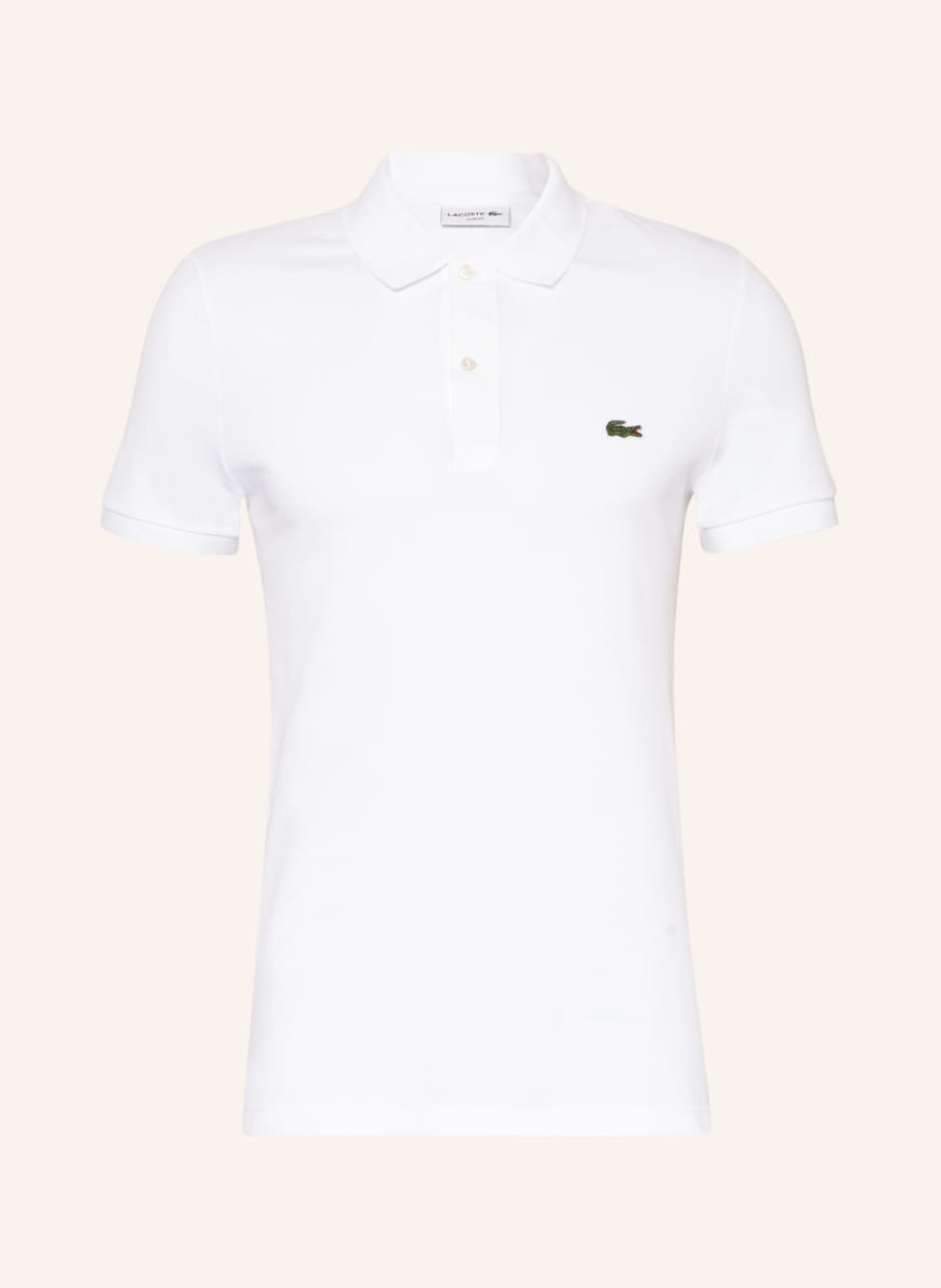 LACOSTE Piqué-Poloshirt Slim Fit, Farbe: WEISS(Bild 1)