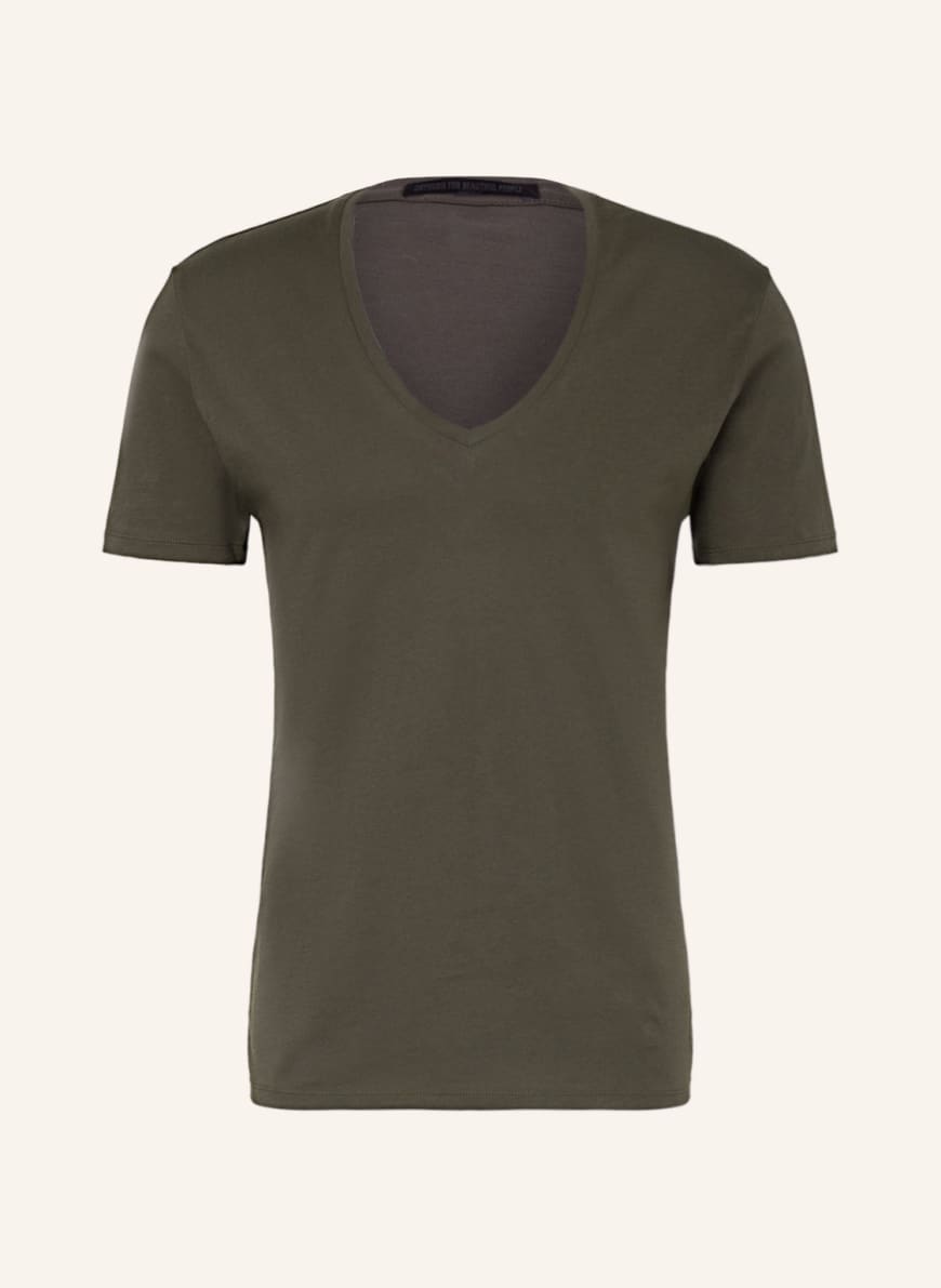 DRYKORN T-shirt QUENTIN, Color: KHAKI (Image 1)