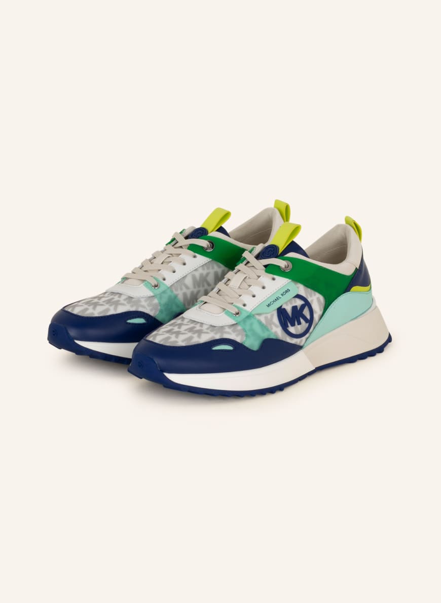 MICHAEL KORS Sneakers THEO in white/ dark blue/ green | Breuninger