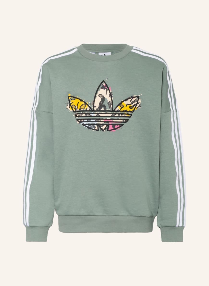 adidas Originals Sweatshirt CREW, Farbe: HELLGRÜN/ SCHWARZ/ GELB(Bild 1)