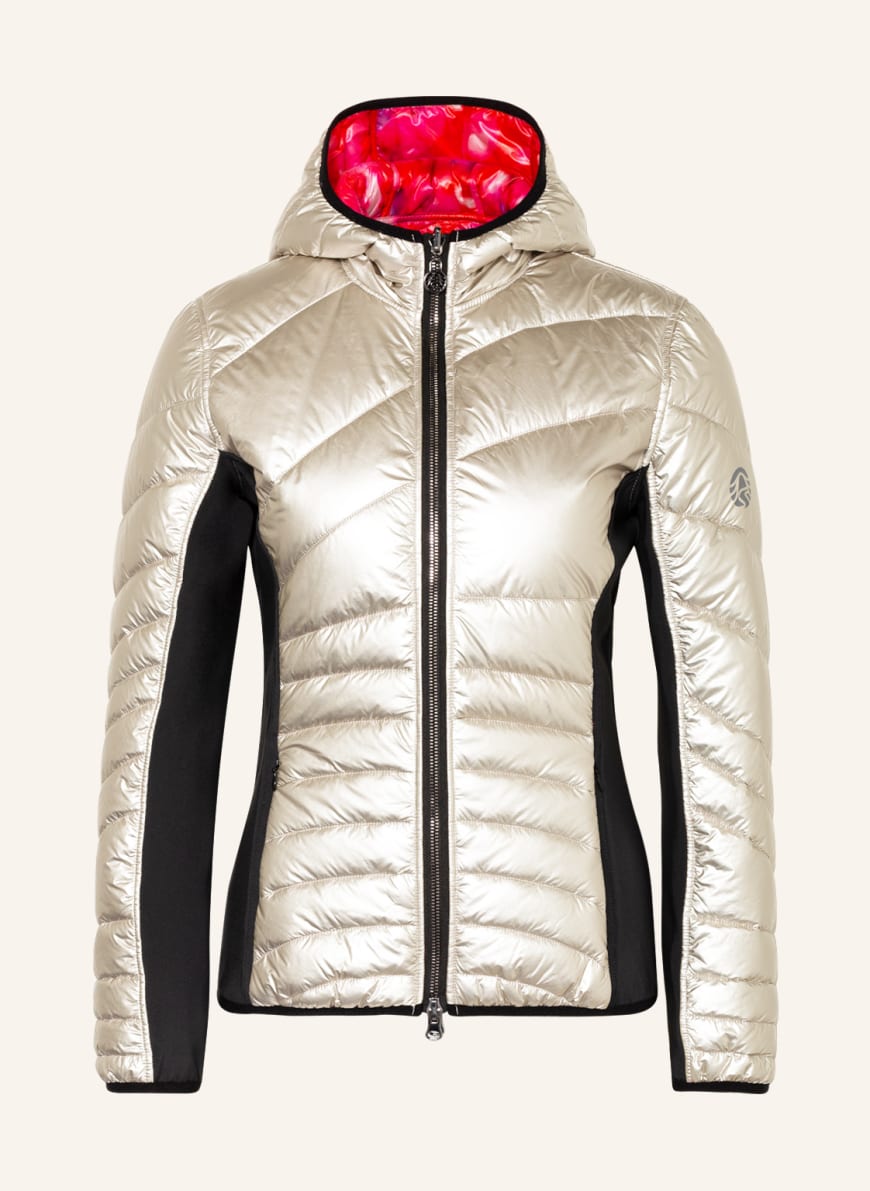 SPORTALM Hybrid quilted jacket reversible, Color: SILVER/ BLACK/ RED(Image 1)