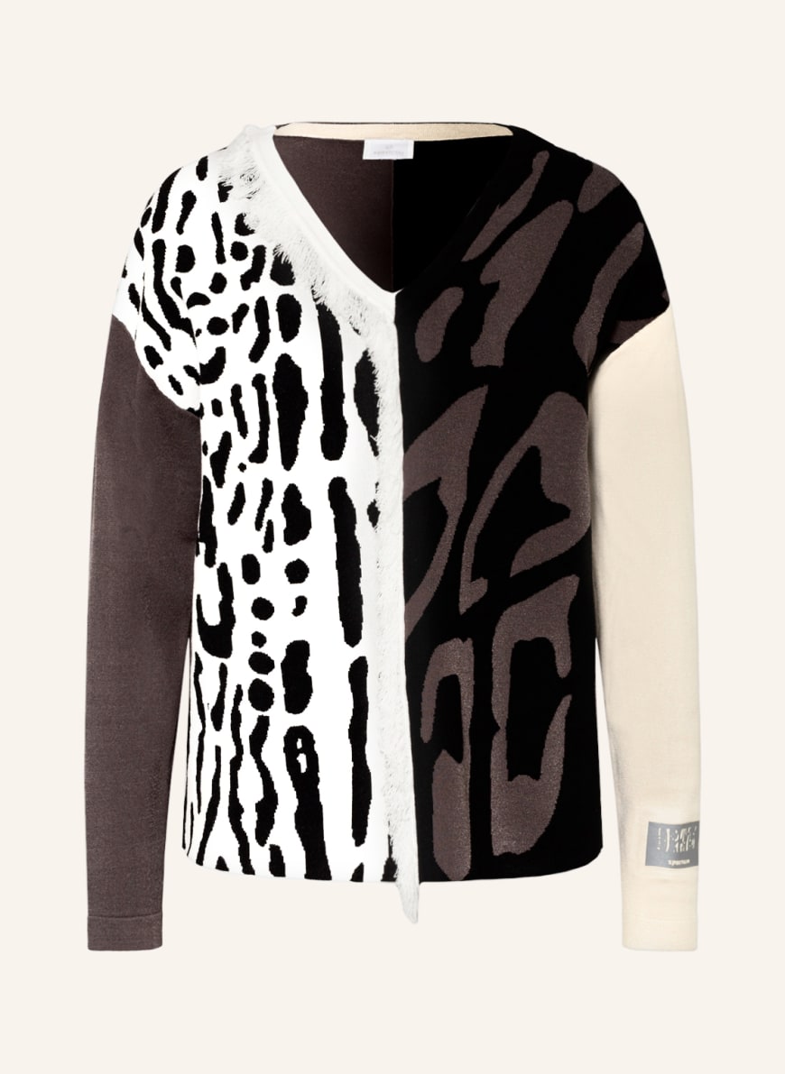 SPORTALM Sweater, Color: BLACK/ WHITE/ GRAY(Image 1)