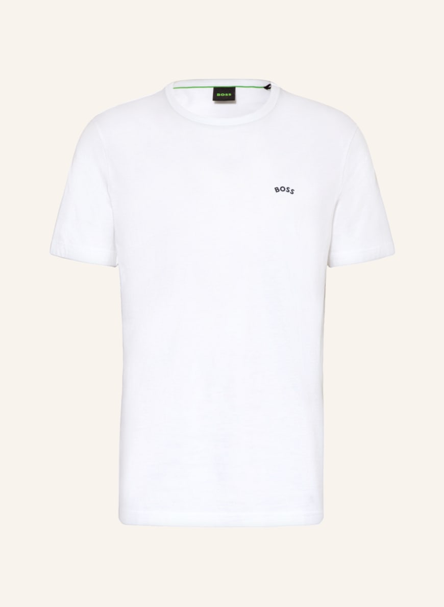 BOSS T-shirt TEE CURVED, Color: WHITE (Image 1)