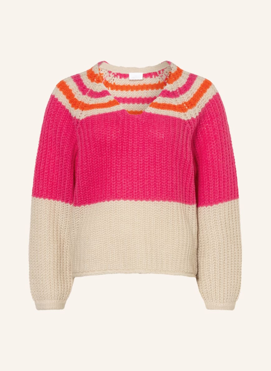 SPORTALM Sweater , Color: BEIGE/ PINK/ ORANGE(Image 1)