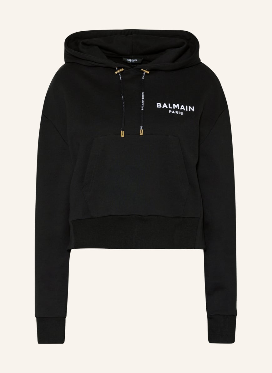 BALMAIN Hoodie, Color: BLACK(Image 1)