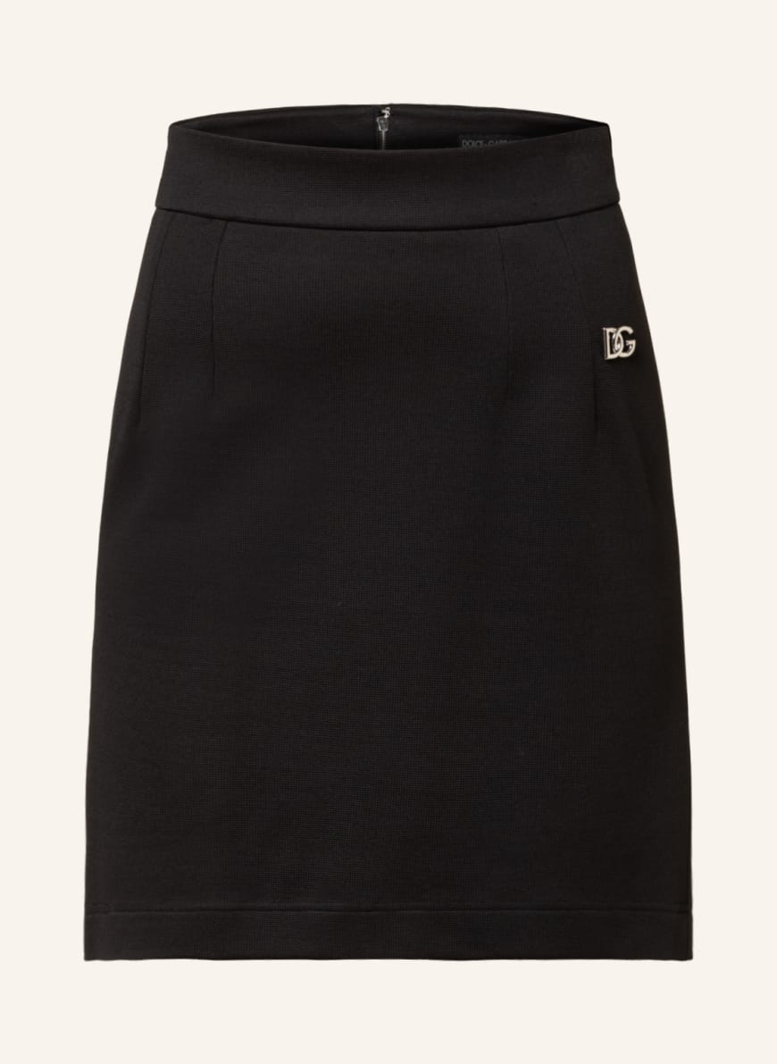 DOLCE & GABBANA Jersey skirt, Color: BLACK(Image 1)