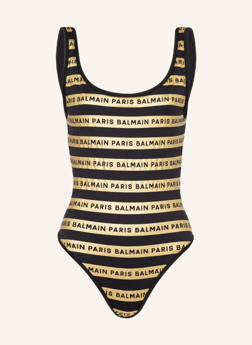 BALMAIN Swimsuit, Color: BLACK/ GOLD(Image 1)