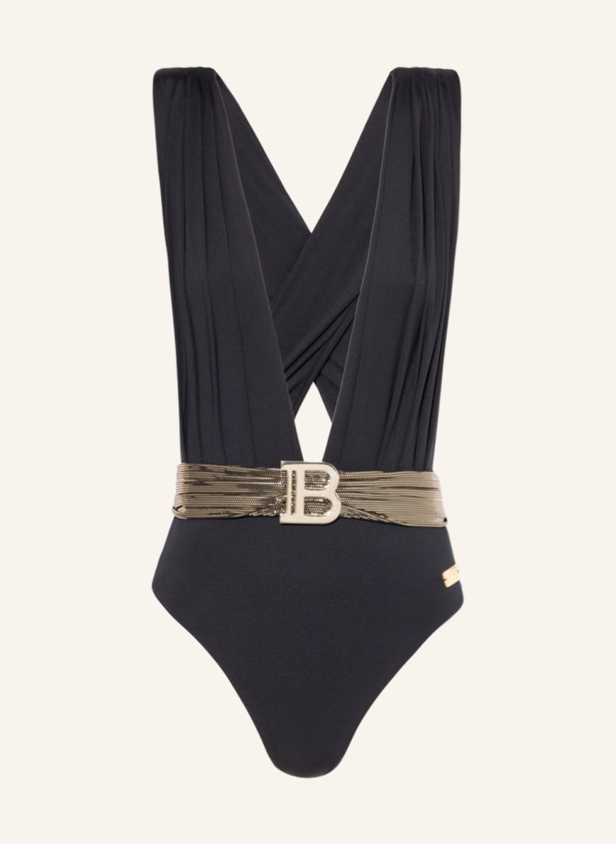 BALMAIN Swimsuit, Color: BLACK(Image 1)