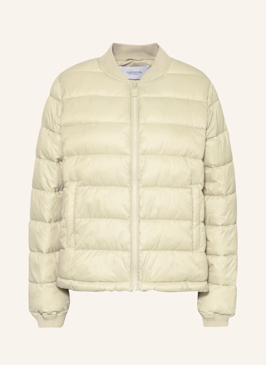 comma casual identity Quilted jacket, Color: LIGHT GREEN(Image 1)