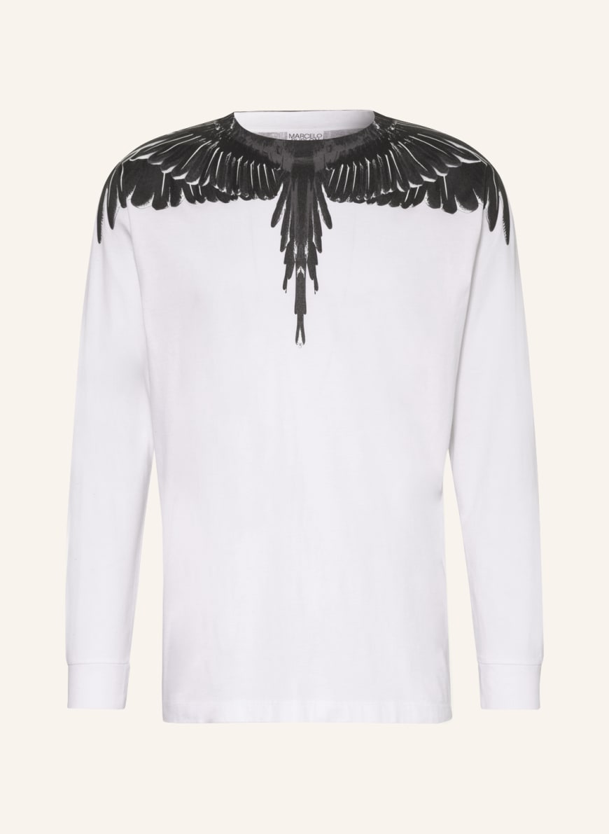 MARCELO BURLON Long sleeve shirt, Color: WHITE/ BLACK(Image 1)