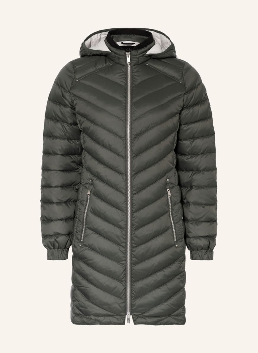 MOOSE KNUCKLES Down coat AIR DOWN with detachable hood, Color: DARK GRAY(Image 1)