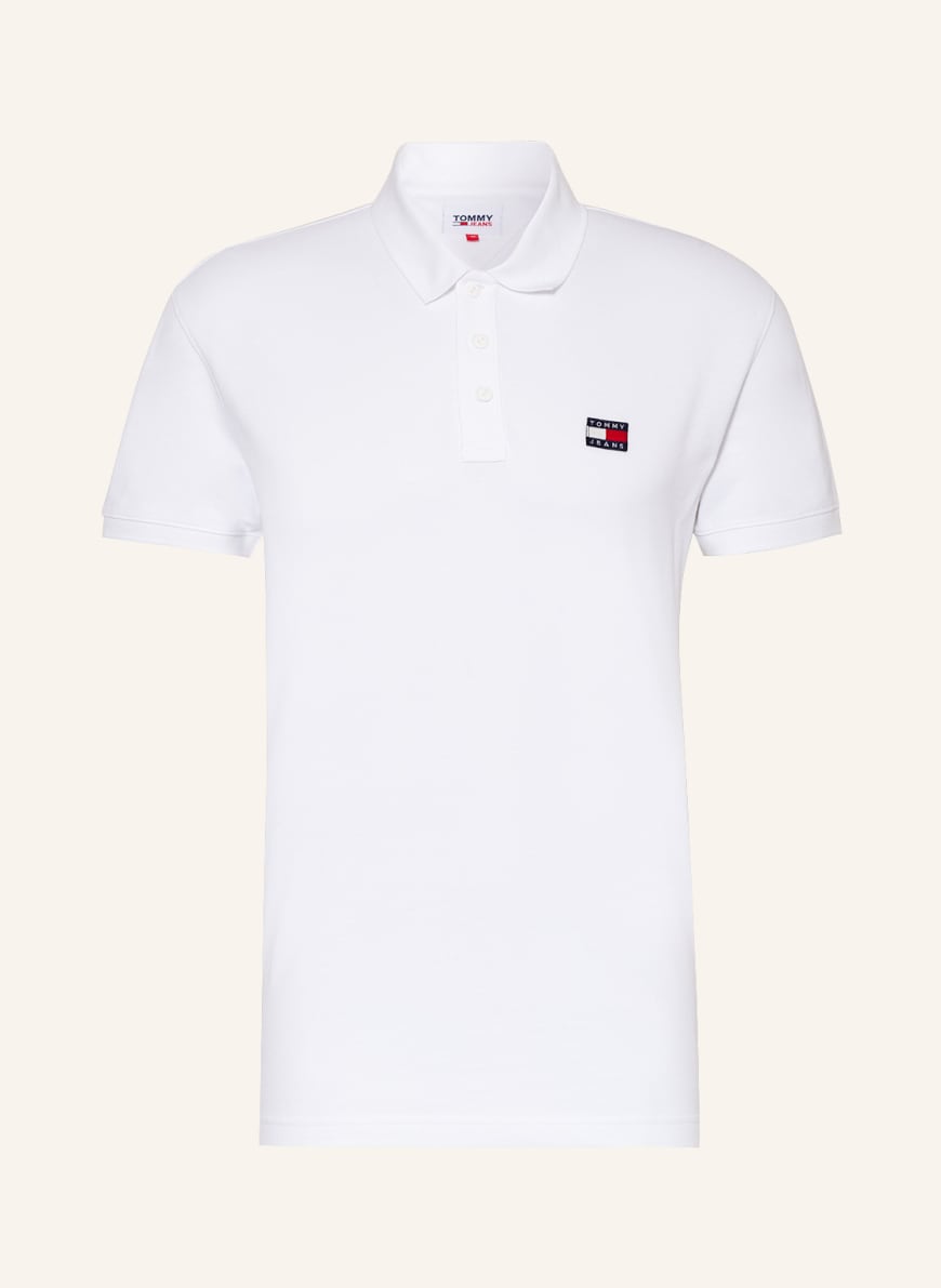 TOMMY JEANS Piqué polo shirt, Color: WHITE(Image 1)