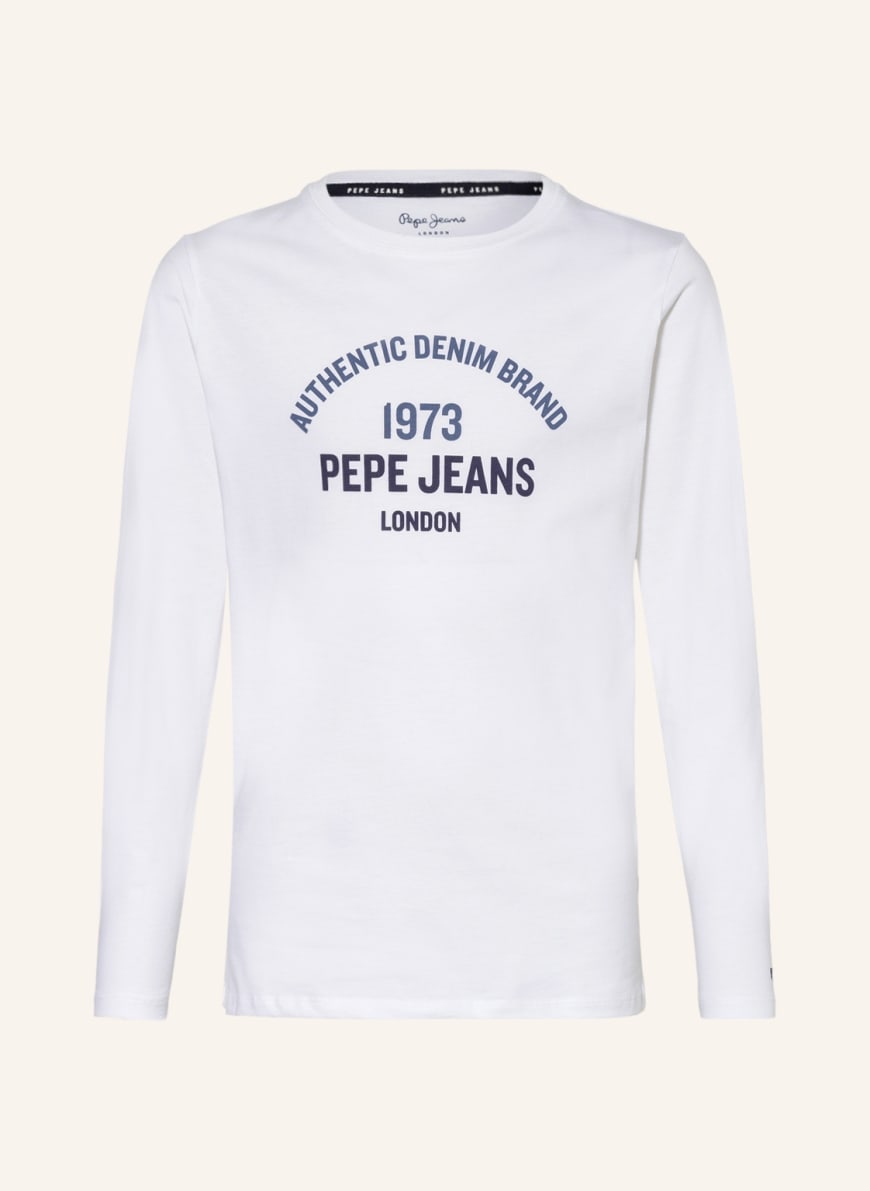 Pepe Jeans Koszulka z długim rękawem, Kolor: BIAŁY/ NIEBIESKI(Obrazek 1)