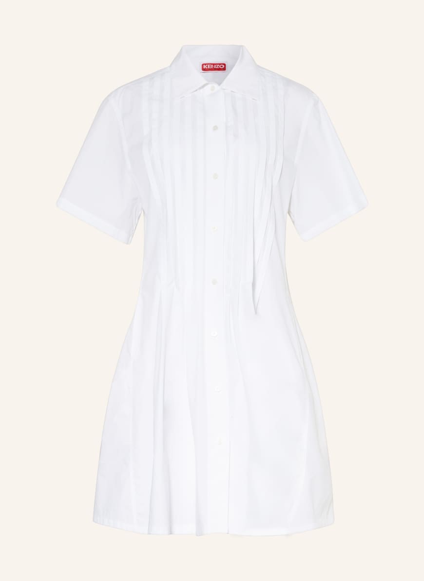 KENZO Shirt dress, Color: WHITE(Image 1)