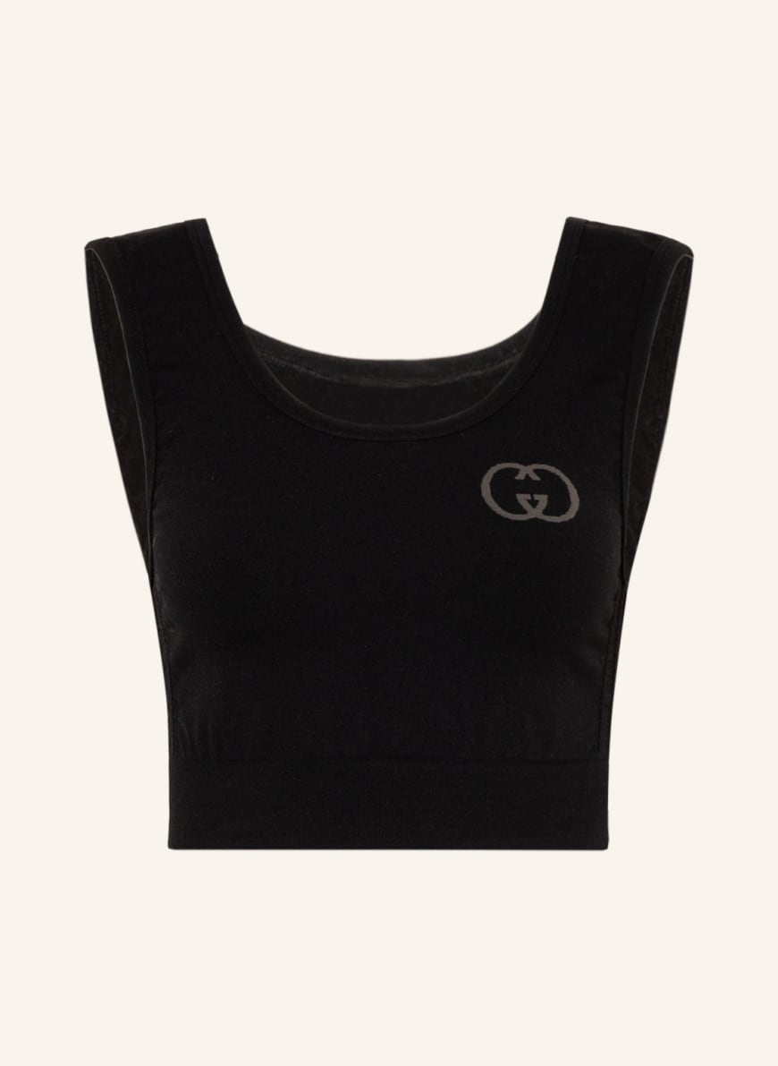 GUCCI Cropped top, Color: BLACK (Image 1)