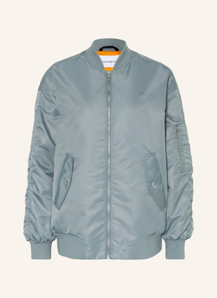 Calvin klein shop blue bomber jacket