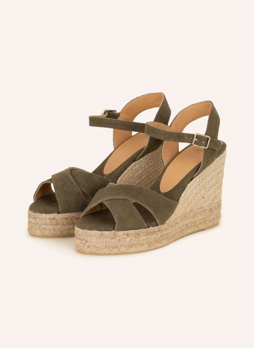 Castaner Wedges na klínku BLAUDELL olivová Breuninger