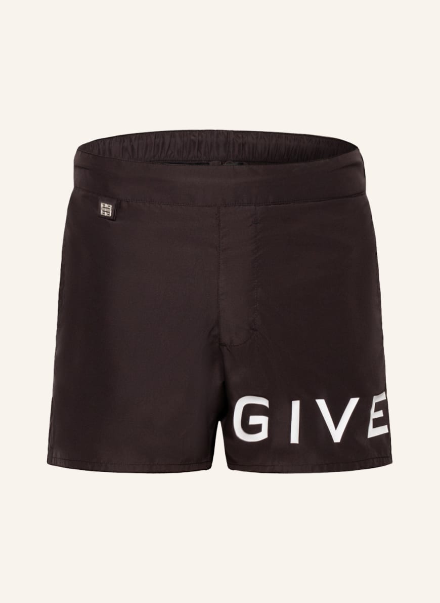 GIVENCHY Swim shorts in black/ white | Breuninger