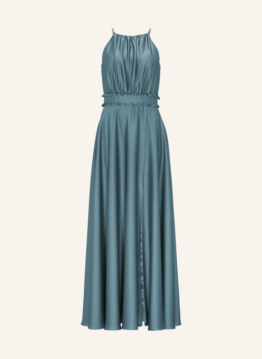 SWING Abendkleid aus Satin, Farbe: BLAU(Bild 1)