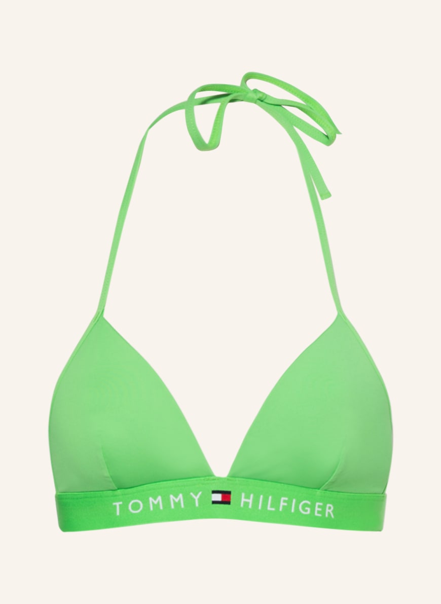 TOMMY HILFIGER Góra od bikini trójkątnego, Kolor: JASNOZIELONY(Obrazek 1)