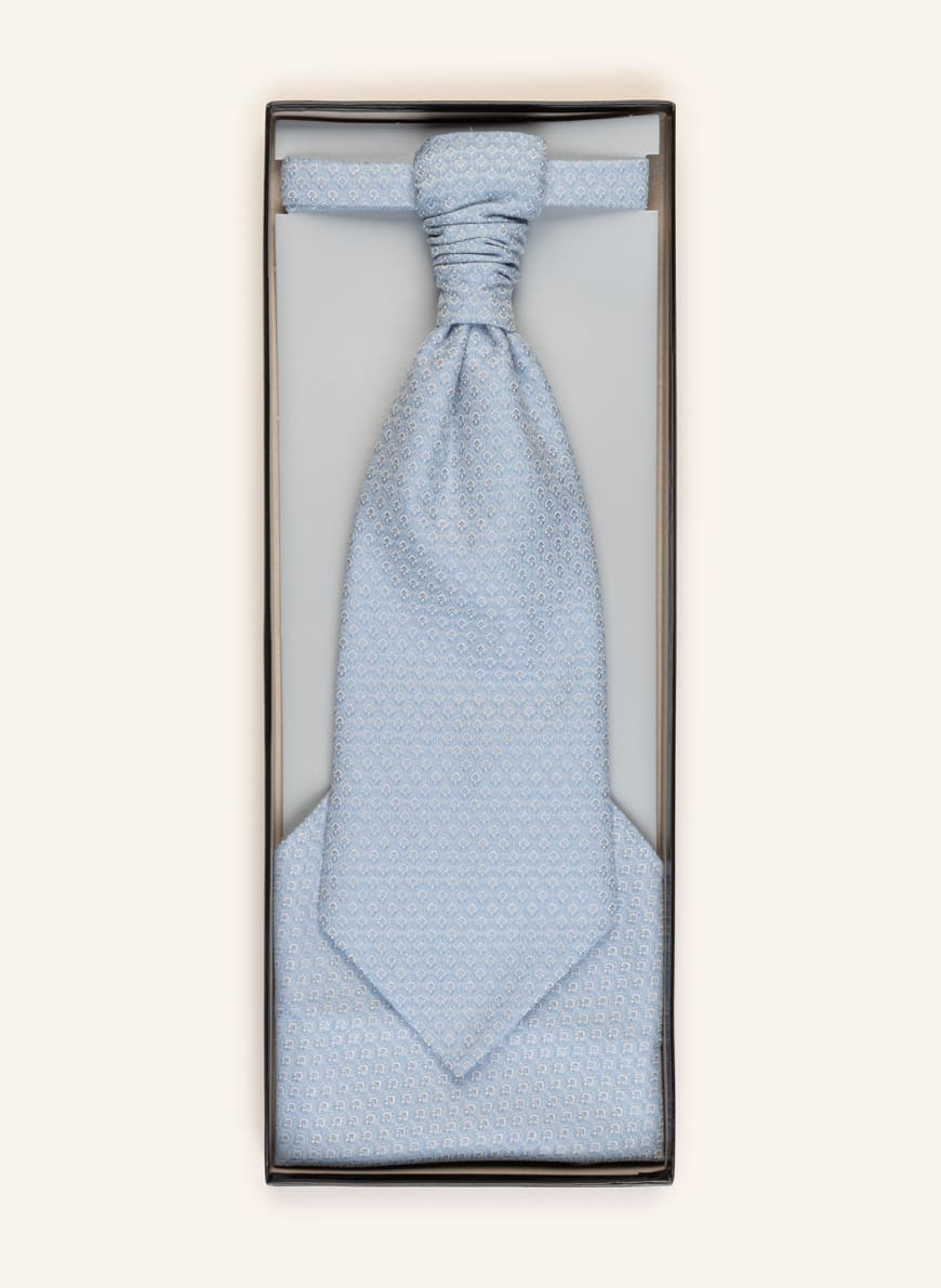 WILVORST Set: Tie and pocket square, Color: LIGHT BLUE(Image 1)