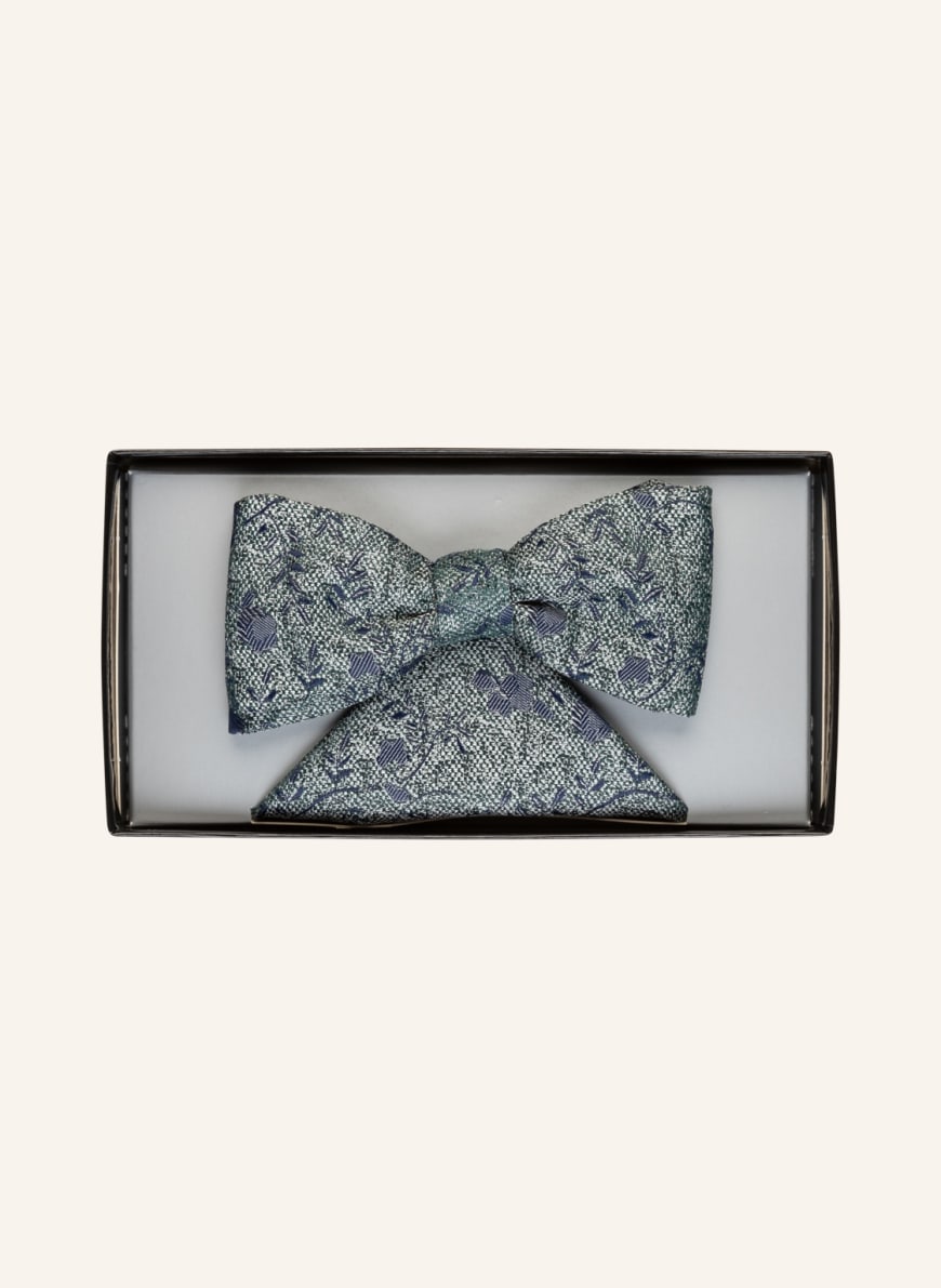 WILVORST Set: Bow tie and pocket square, Color: DARK BLUE(Image 1)