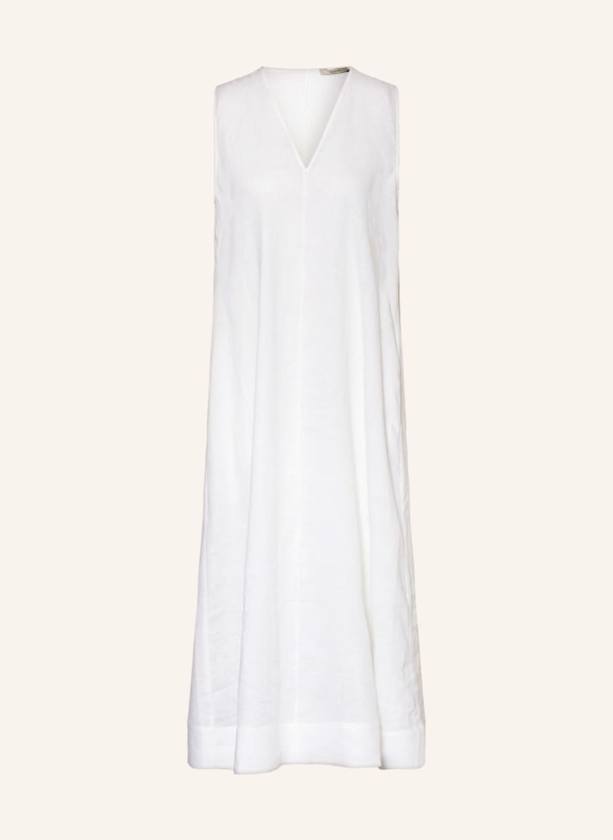 ASCENO Linen dress THE NISHA, Color: WHITE(Image 1)
