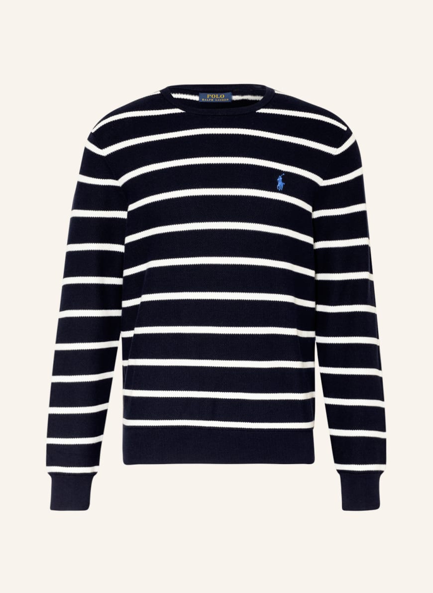 POLO RALPH LAUREN Sweater, Color: DARK BLUE/ WHITE(Image 1)