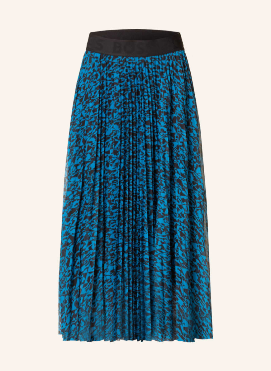 BOSS Pleated skirt ESAMMA in blue/ black | Breuninger