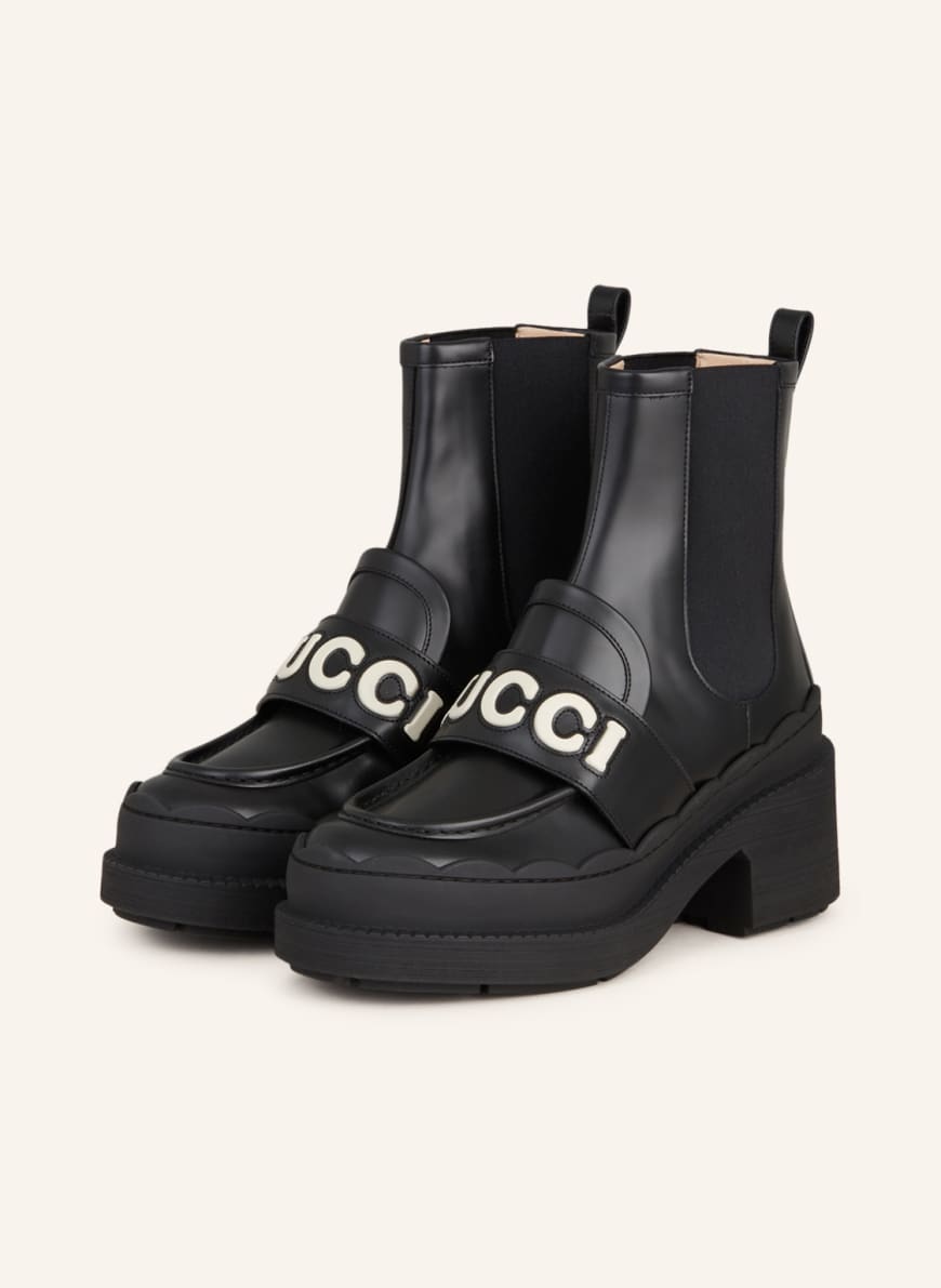 Gucci belt boots hot sale